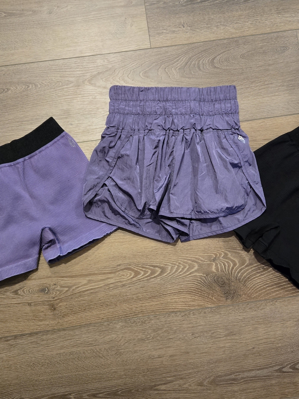 Women’s Purple High-Waist Active Shorts